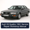 Audi V8 Quattro 1991 Service Repair Workshop Manual