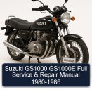 Suzuki GS1000 GS1000E Full Service & Repair Manual 1980-1986