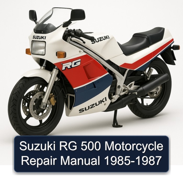 Suzuki RG 500 Motorcycle Repair Manual 1985-1987