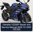 Yamaha YZ250F Repair and Service Manual 2009 YZ 250F YZF250