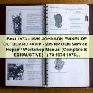 1973-1989 Johnson Evinrude Outboard 48 HP-235 HP OEM Service Repair Workshop Manual PDF