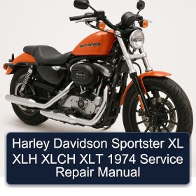 Harley Davidson Sportster XL XLH XLCH XLT 1974 Service Repair Manual