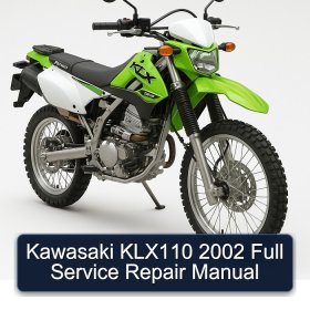 Kawasaki KLX110 2002 Full Service Repair Manual