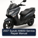 2007 Suzuki AN650 Service Repair Manual