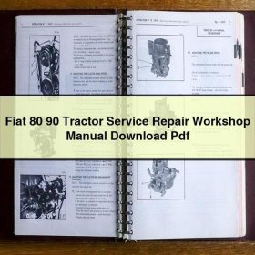 Fiat 80 90 Tractor Service Repair Workshop Manual Pdf