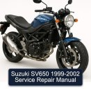 Suzuki SV650 1999-2002 Service Repair Manual