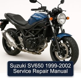 Suzuki SV650 1999-2002 Service Repair Manual