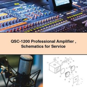 QSC-1200 Professional Amplifier Schematics for Service Repair Manual