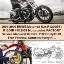 2004-2009 BMW Motorrad K2x R1200GS/R1200R/R1200S Motorcycles Factory Service Manual