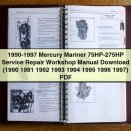 1990-1997 Mercury Mariner 75HP-275HP Service Repair Workshop Manual (1990 1991 1992 1993 1994 1995 1996 1997)