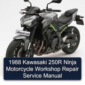1988 Kawasaki 250R Ninja Motorcycle Workshop Repair Service Manual