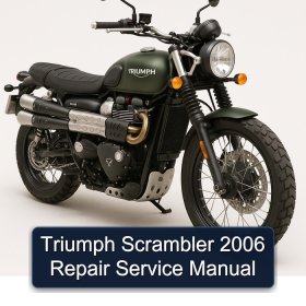Triumph Scrambler 2006 Repair Service Manual