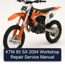 KTM 85 SX 2004 Workshop Repair Service Manual