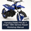 Yamaha PW80 PW 80 Y Zinger 1985 Service Repair Workshop Manual