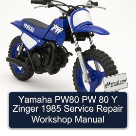 Yamaha PW80 PW 80 Y Zinger 1985 Service Repair Workshop Manual