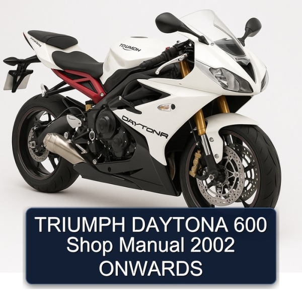 TRIUMPH DAYTONA 600 Shop Manual 2002 ONWARDS