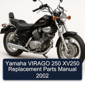 Yamaha VIRAGO 250 XV250 Replacement Parts Manual 2002