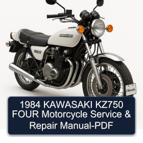1984 KAWASAKI KZ750 FOUR Motorcycle Service & Repair Manual-PDF