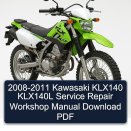 2008-2011 Kawasaki KLX140 KLX140L Service Repair Workshop Manual Download PDF