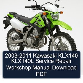 2008-2011 Kawasaki KLX140 KLX140L Service Repair Workshop Manual Download PDF