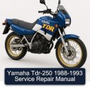 Yamaha Tdr-250 1988-1993 Service Repair Manual
