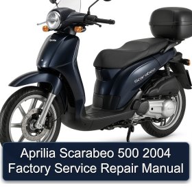 Aprilia Scarabeo 500 2004 Factory Service Repair Manual