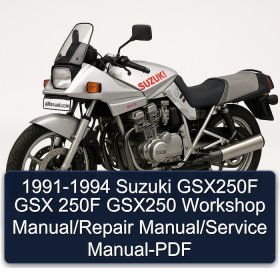 1991-1994 Suzuki GSX250F GSX 250F GSX250 Workshop Manual/Repair Manual/Service Manual-PDF