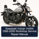 Kawasaki Vulcan Vn500 1996-2008 Workshop Service Repair Manual