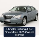 Chrysler Sebring JR27 Convertible 2005 Owners Manual