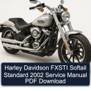 Harley Davidson FXSTI Softail Standard 2002 Service Manual PDF Download