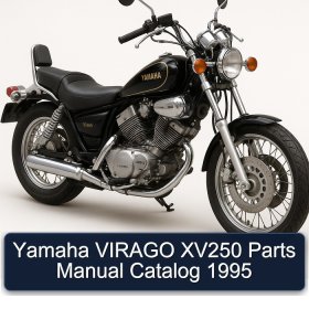 Yamaha VIRAGO XV250 Parts Manual Catalog 1995