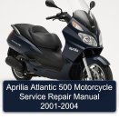 Aprilia Atlantic 500 Motorcycle Service Repair Manual 2001-2004