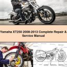Yamaha XT250 2008-2013 Complete Repair & Service Manual