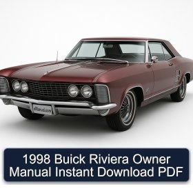 1998 Buick Riviera Owner Manual Instant Download PDF