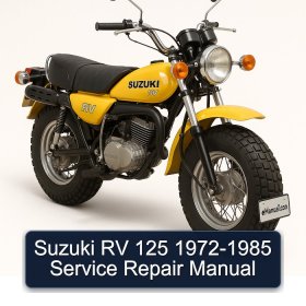 Suzuki RV 125 1972-1985 Service Repair Manual