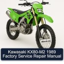 Kawasaki KX80-M2 1989 Factory Service Repair Manual