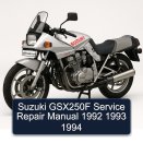 Suzuki GSX250F Service Repair Manual 1992 1993 1994