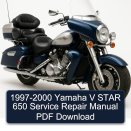 1997-2000 Yamaha V STAR 650 Service Repair Manual PDF Download