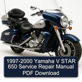 1997-2000 Yamaha V STAR 650 Service Repair Manual PDF Download