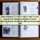 New Holland T7.170 T7.185 T7.200 T7.210 Auto Power Range Command Tractor Service Repair Workshop Manual Download Pdf