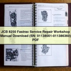JCB 8250 Fastrac Service Repair Workshop Manual (SN: 01138001-011386360)