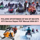 POLARIS SPORTSMAN XP 850 XP 850 EPS ATV Service Repair Manual 2009-2011