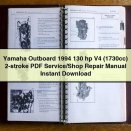 Yamaha Outboard 1994 130 hp V4 (1730cc) 2-stroke Service/Shop Repair Manual