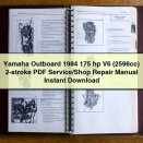 Yamaha Outboard 1984 175 hp V6 (2596cc) 2-stroke Service/Shop Repair Manual