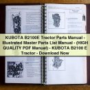 KUBOTA B2100E Tractor Parts Manual-Illustrated Master Parts List Manual-(HIGH QUALITY Manual)-KUBOTA B2100 E Tractor-