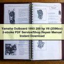 Yamaha Outboard 1993 200 hp V6 (2596cc) 2-stroke Service/Shop Repair Manual