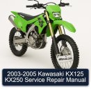 2003-2005 Kawasaki KX125 KX250 Service Repair Manual
