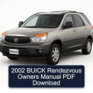 2002 BUICK Rendezvous Owners Manual PDF Download