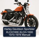 Harley Davidson Sportster XLCH1000 XLCH-1000 1970-1978 Manual