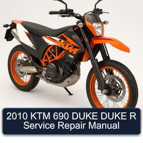 2010 KTM 690 DUKE DUKE R Service Repair Manual